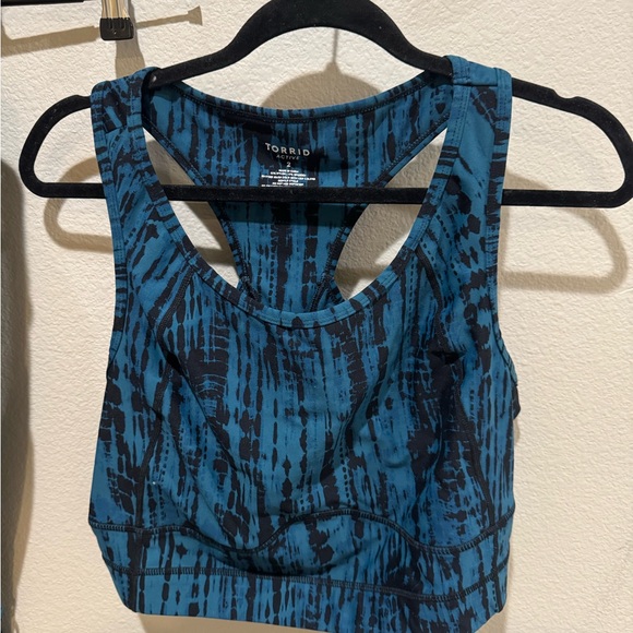 TORRID blue and black tie dye active set - Picture 2 of 9